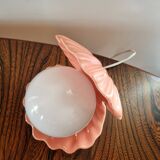 Pastel pink shell lamp
