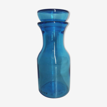 Vintage blue glass jar