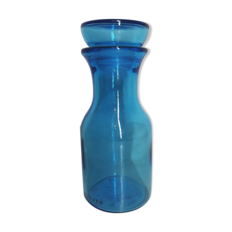 Vintage blue glass jar