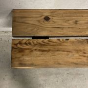 Folding bench in oak