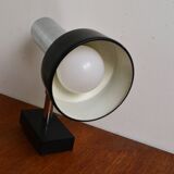 ERCO wall light spotlight 70s chrome black metal