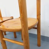 Set of 2 vintage Scandinavian chairs by Rainer Daumiller in pine from the 1960s.