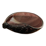 Empty shell pocket in Murano glass, Italy 1960