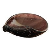 Empty shell pocket in Murano glass, Italy 1960