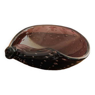 Empty shell pocket in Murano glass, Italy 1960