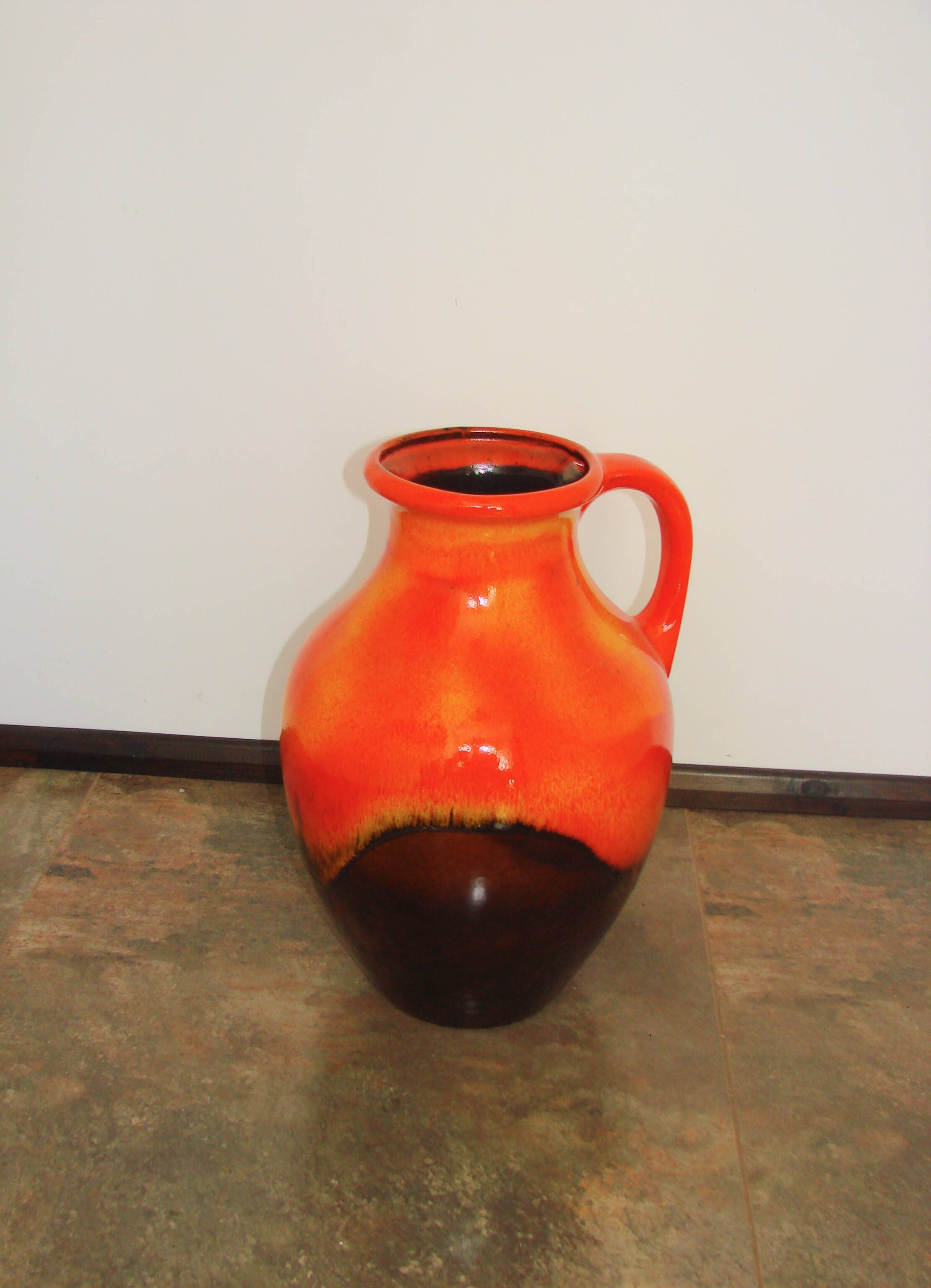 Fat Lava ceramic vase, Germany, 1970s.