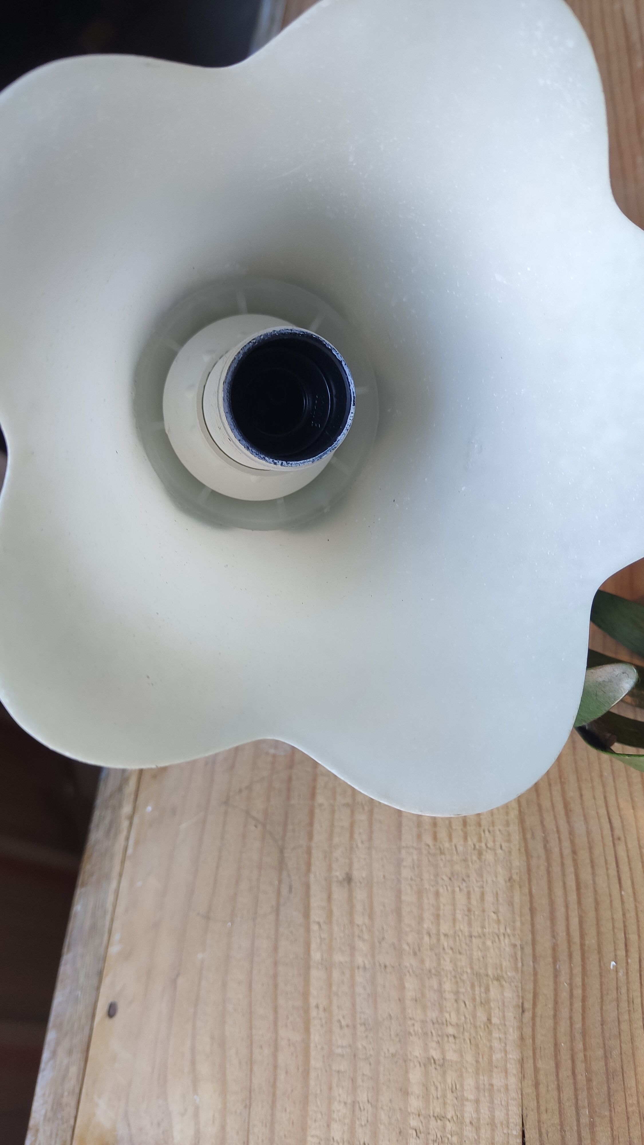 Metal lamp decoration bamboo opaline