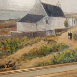 Tableau huile Quiberon "louis Dali "