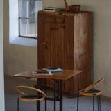 Set of 4 sculptural dining chairs "Oblado" by Børge Lindau, modern Scandinavian, 1980.