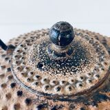 Ancient Japanese teapot in cast iron