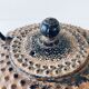 Ancient Japanese teapot in cast iron