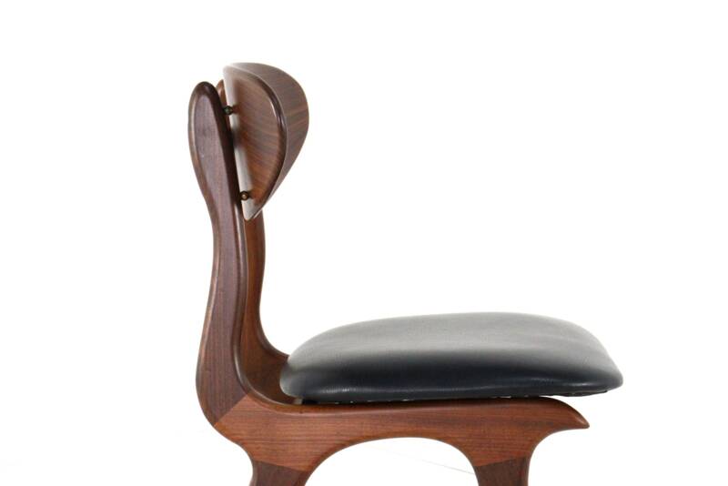 Set of 4 AWA chairs 'Weert' - full restored dutch design