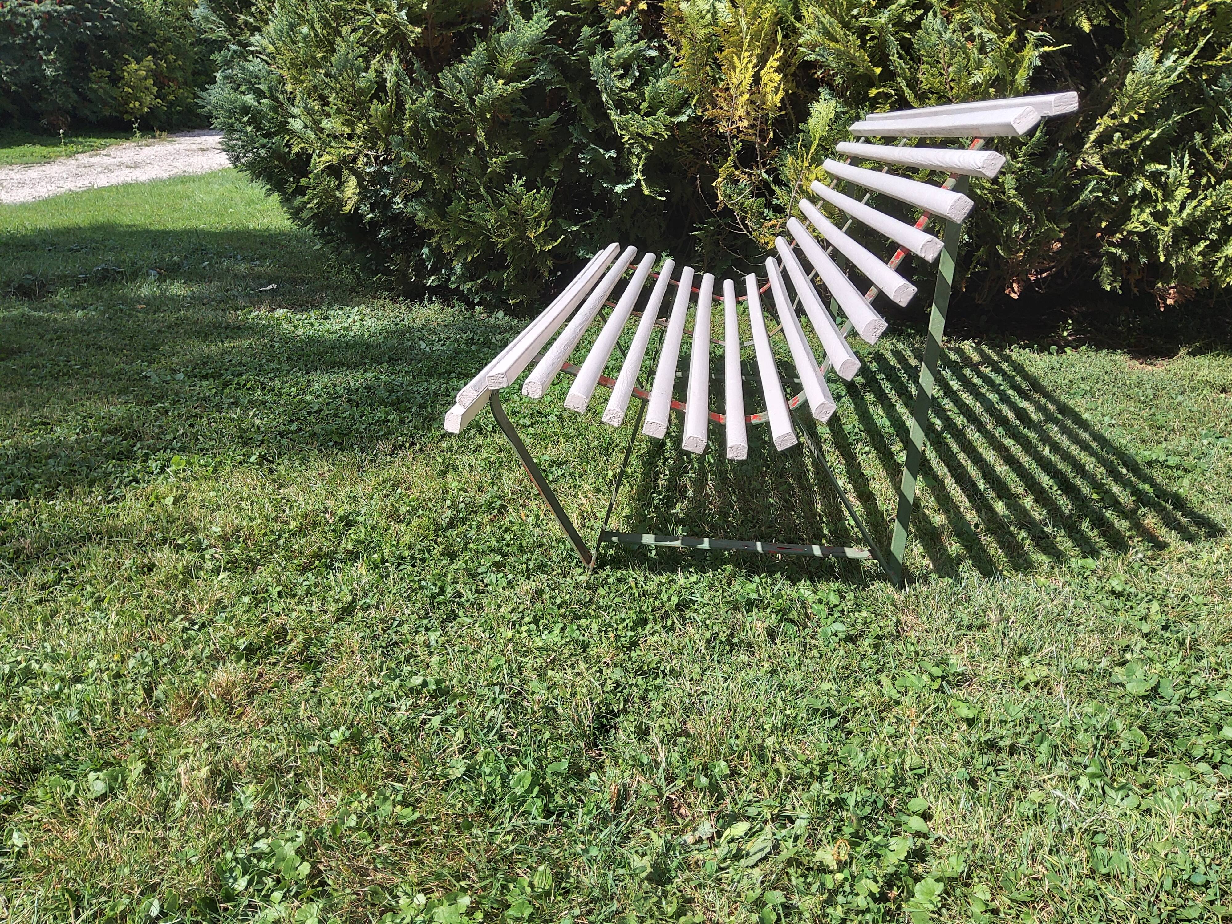 Antique garden bench