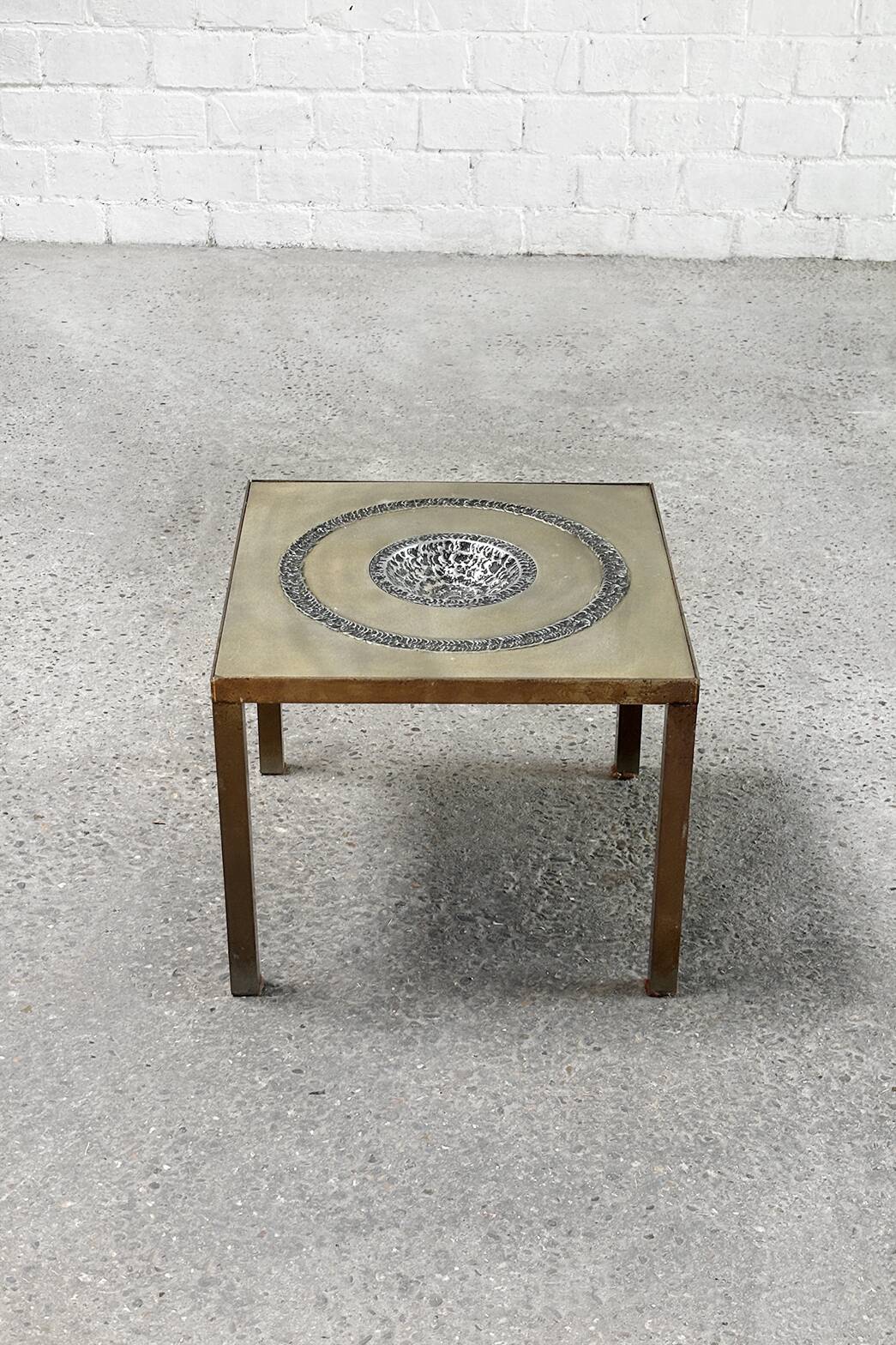 Table d'appoint Marc D'haenens Sculpture Brutaliste, Belgique 1970's