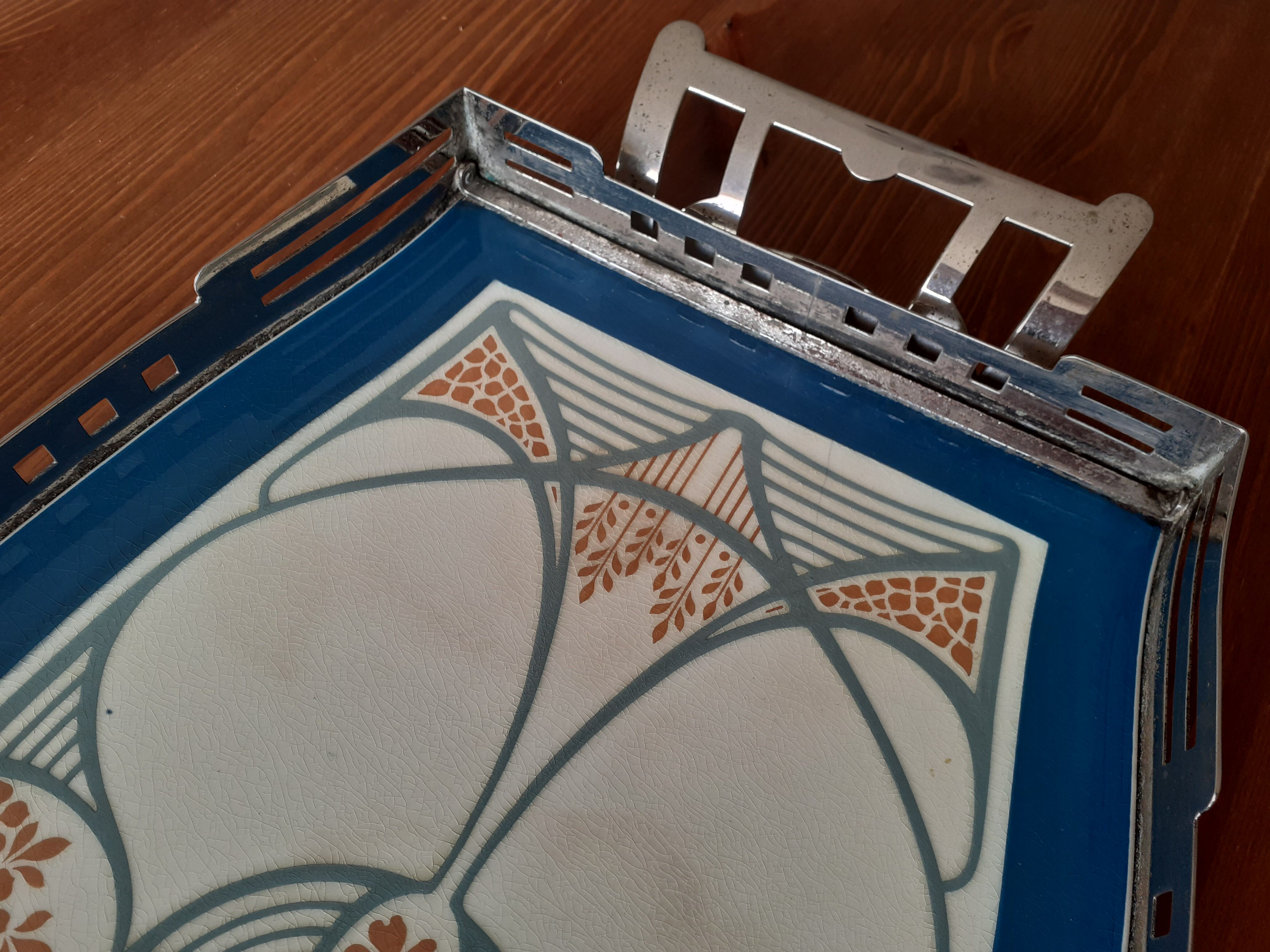 Plateau Villeroy and Boch Dresden Art Nouveau