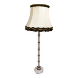 Alabaster and brass floor lamp