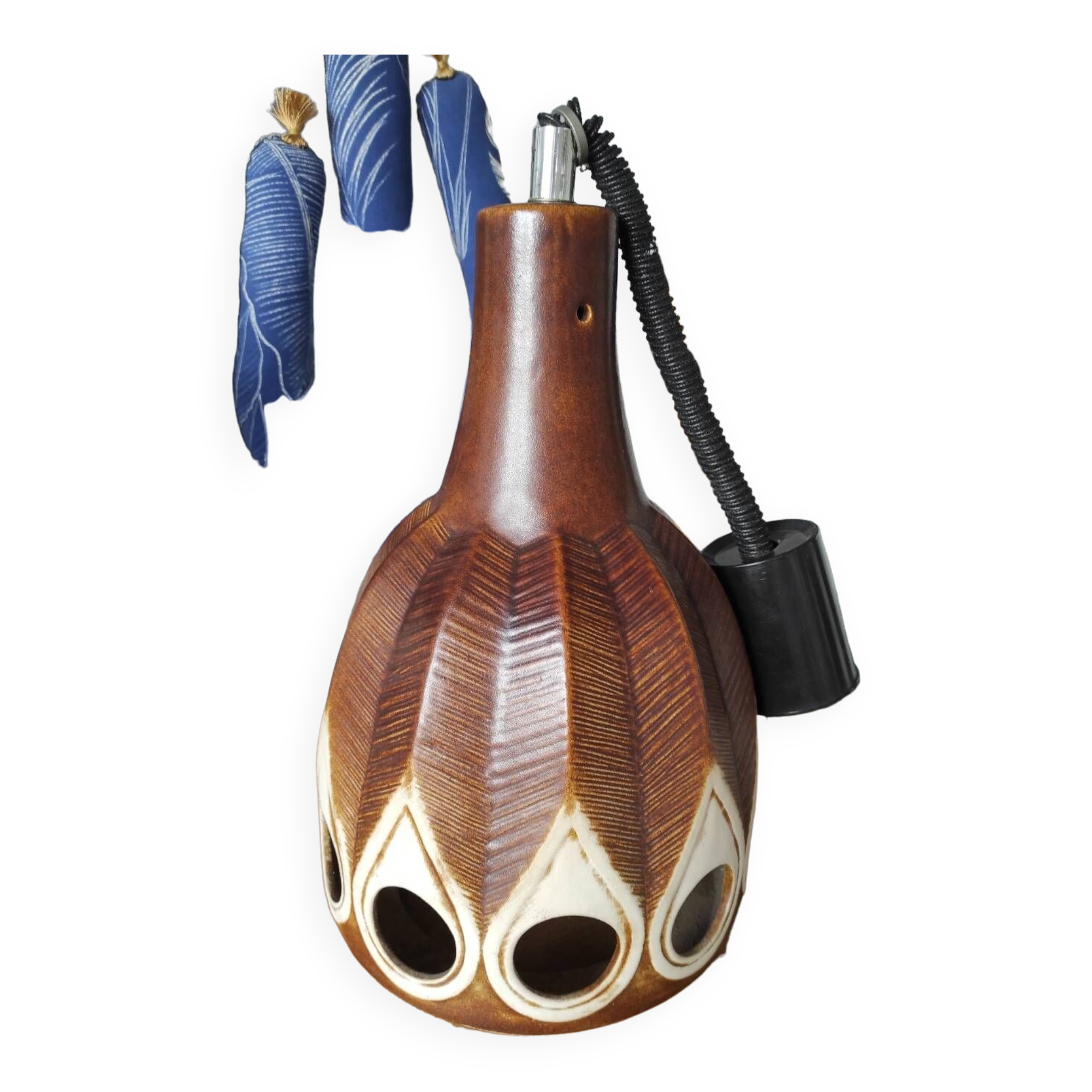 Vintage West Germany ceramic pendant light