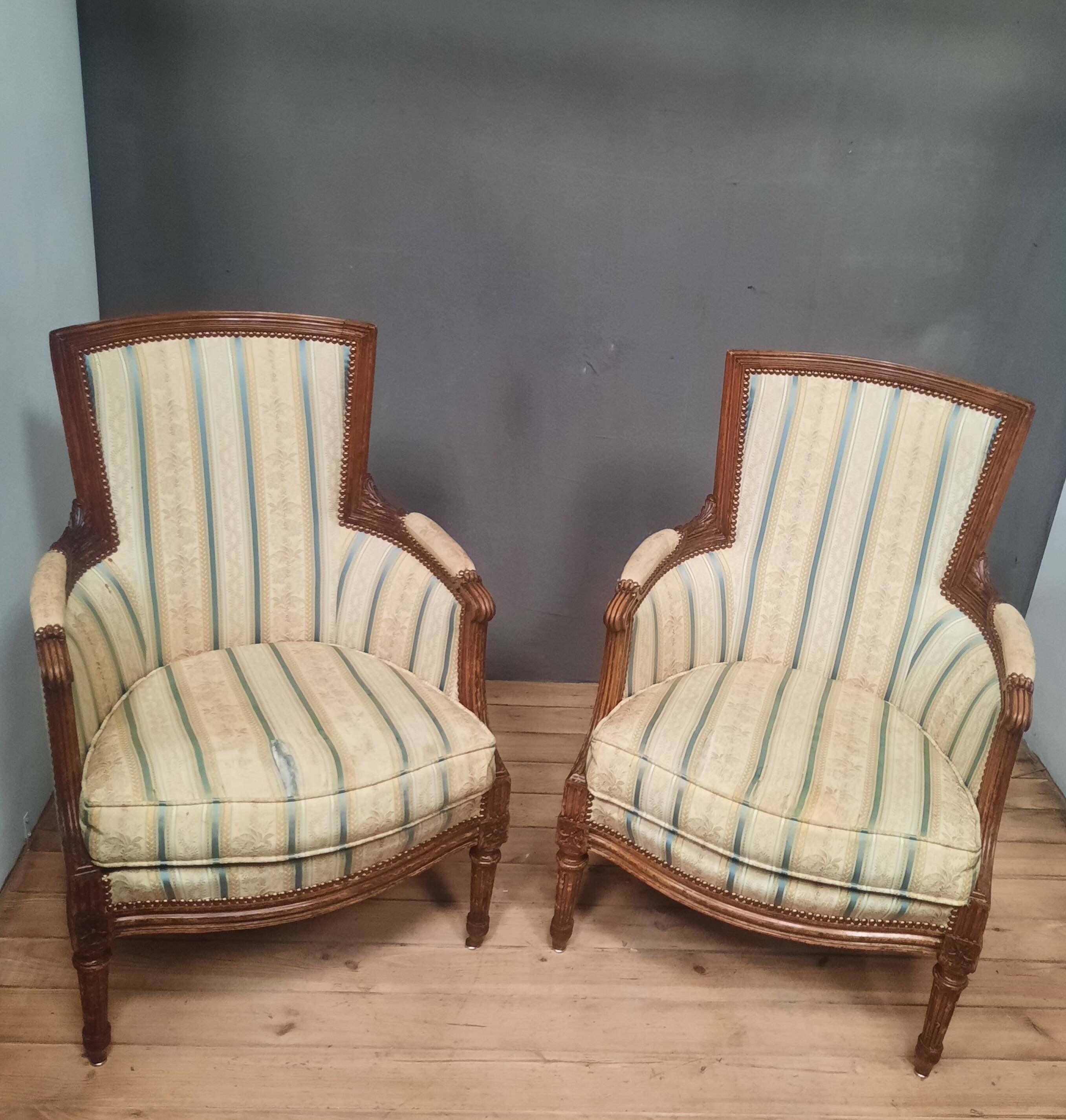 Pair of Louis XVI shepherdesses