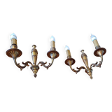 Pair of Bronze Sconces
