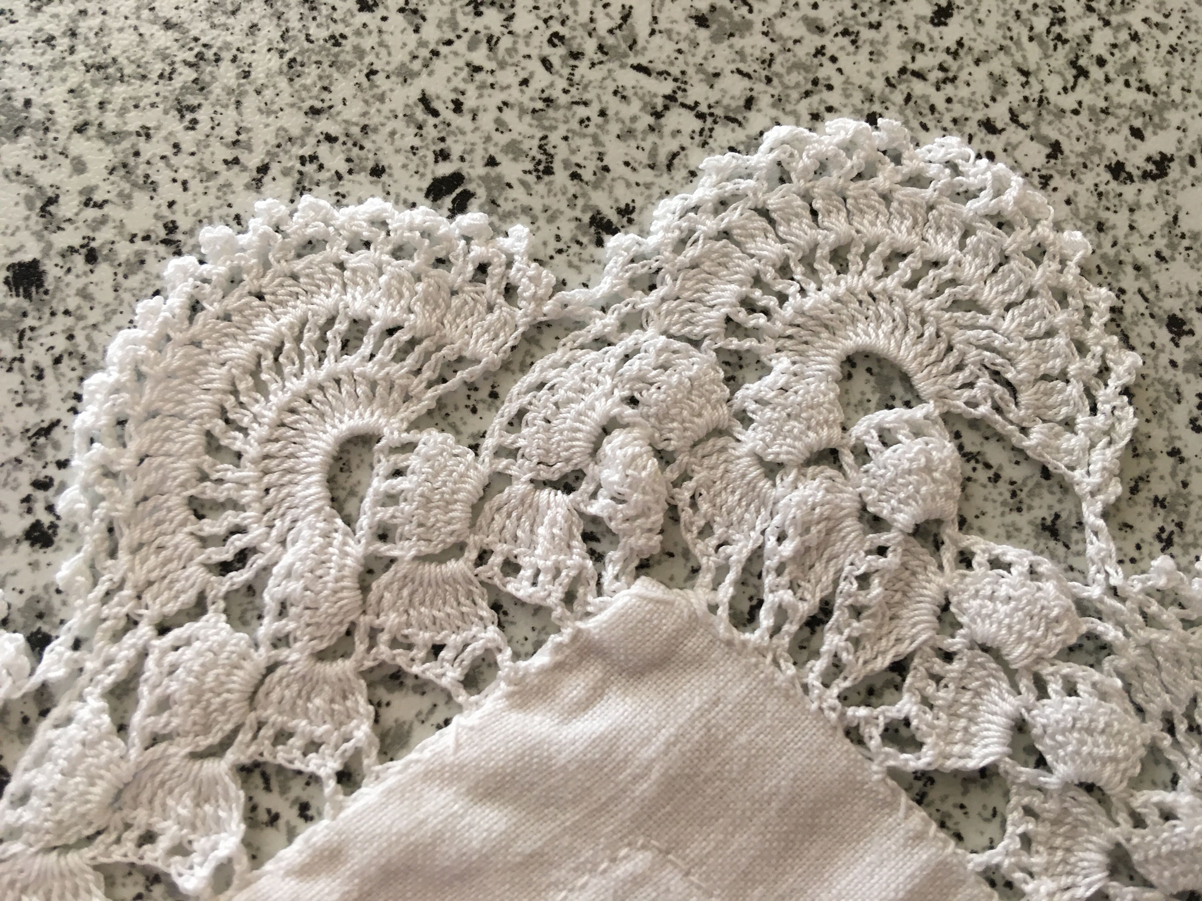 1900s lace square pillowcase