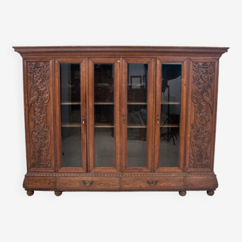 Oak cabinet set, Germany, early 20th century.