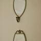 Pair of vintage mirror sconces in tin
