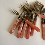 Set of 12 dessert forks and 12 dessert knives