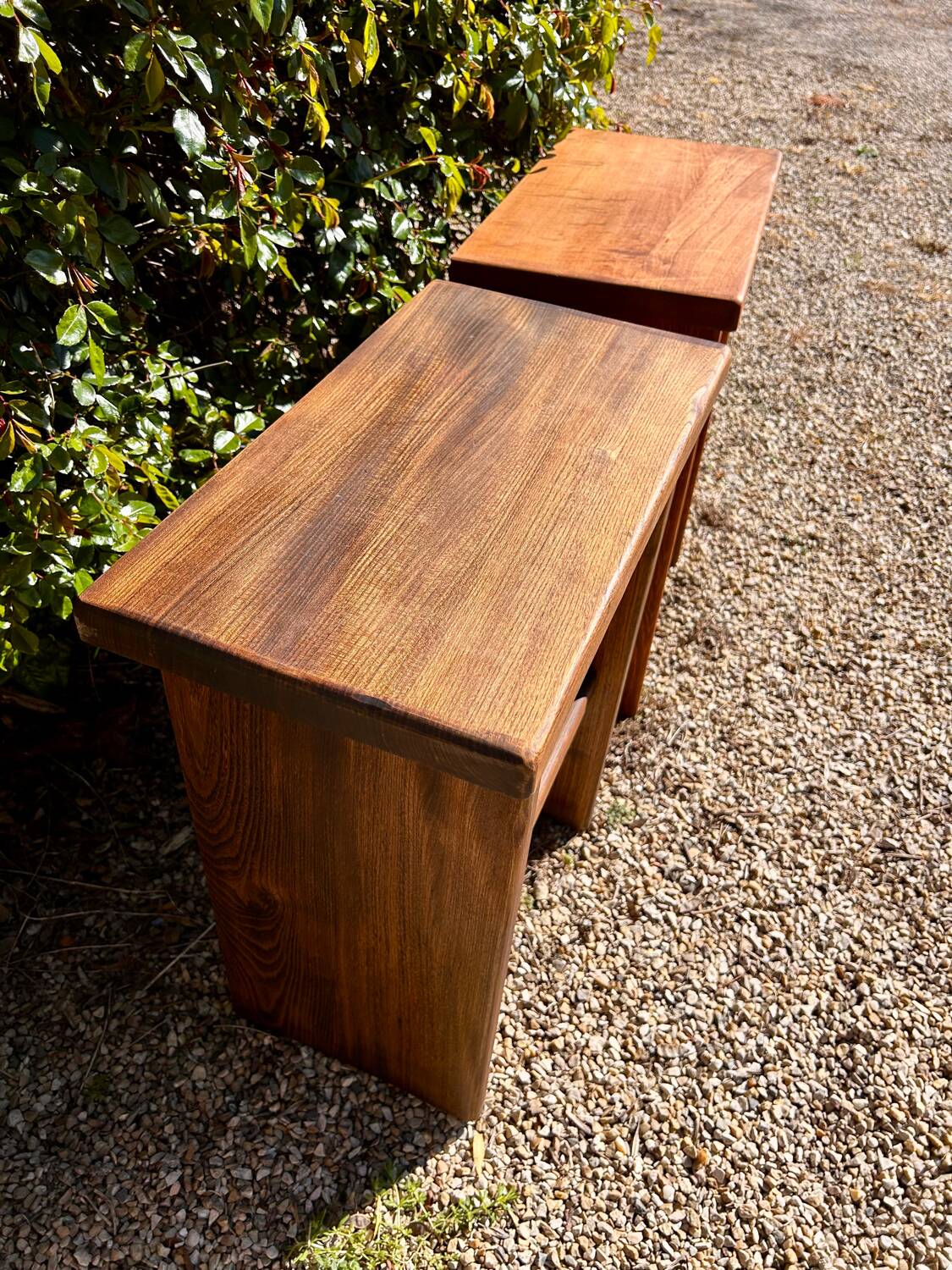 Brutalist bedside tables