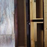 Parisian mirrored armoire in Louis XVI style in rosewood and elm burl