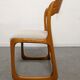 Series of 4 Baumann sleigh chairs from the 60s/70s