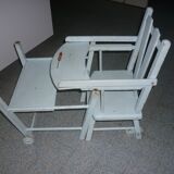 Vintage doll blue high chair