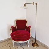 Articulated brass floor/reading lamp, 1970s