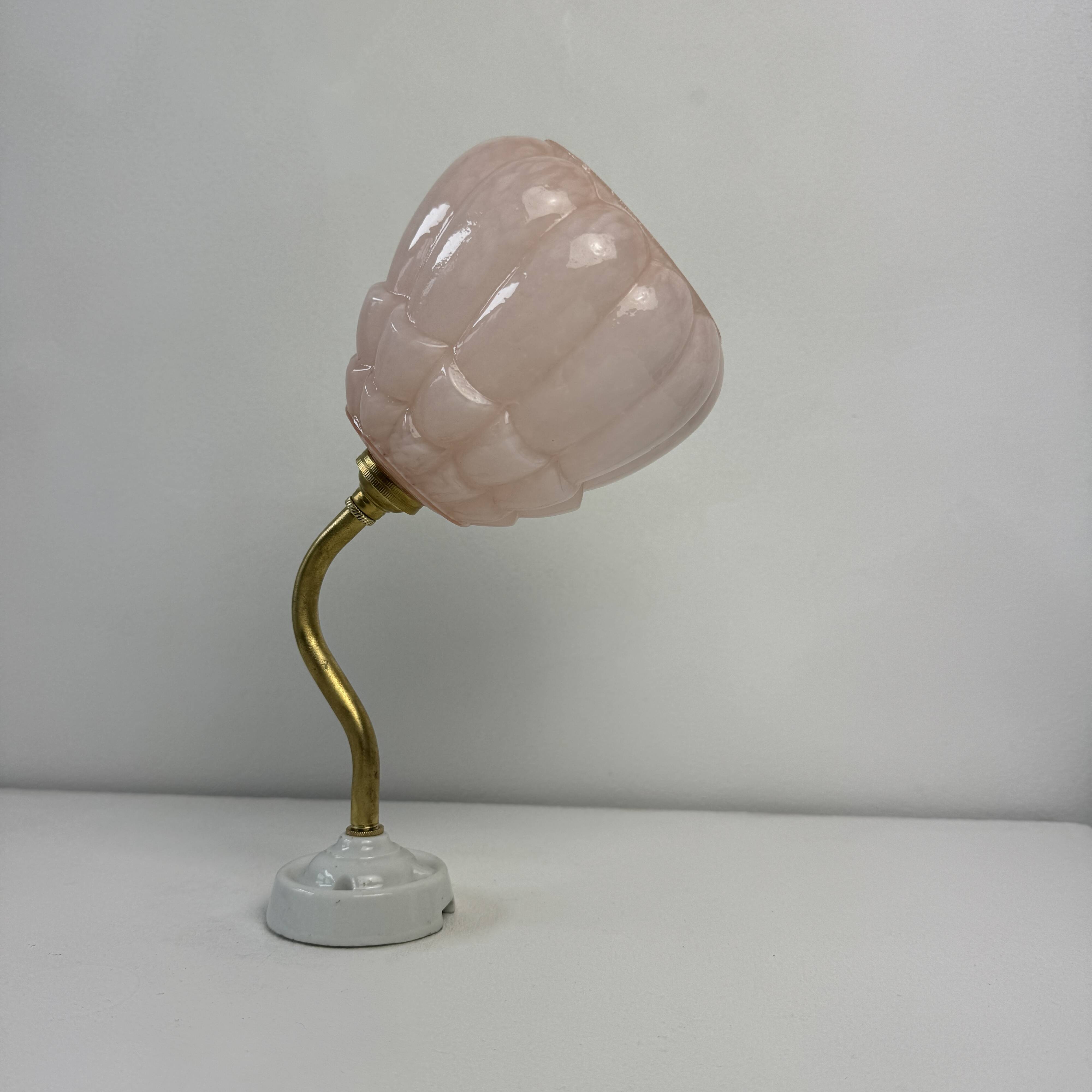 OLD ART-DECO SWAN NECK WALL LIGHT