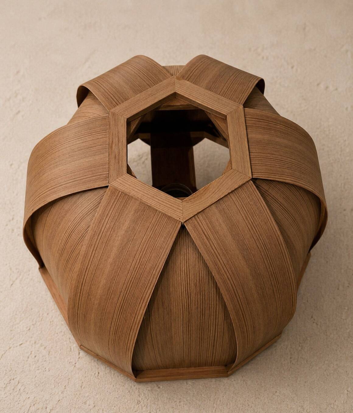 Lampe GB Solbacken Svarveri Suède circa 1970