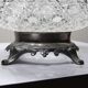 Coupe en verre pressé pointes diamants et étain, 1920-1950