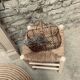 Tabouret bois et paille
