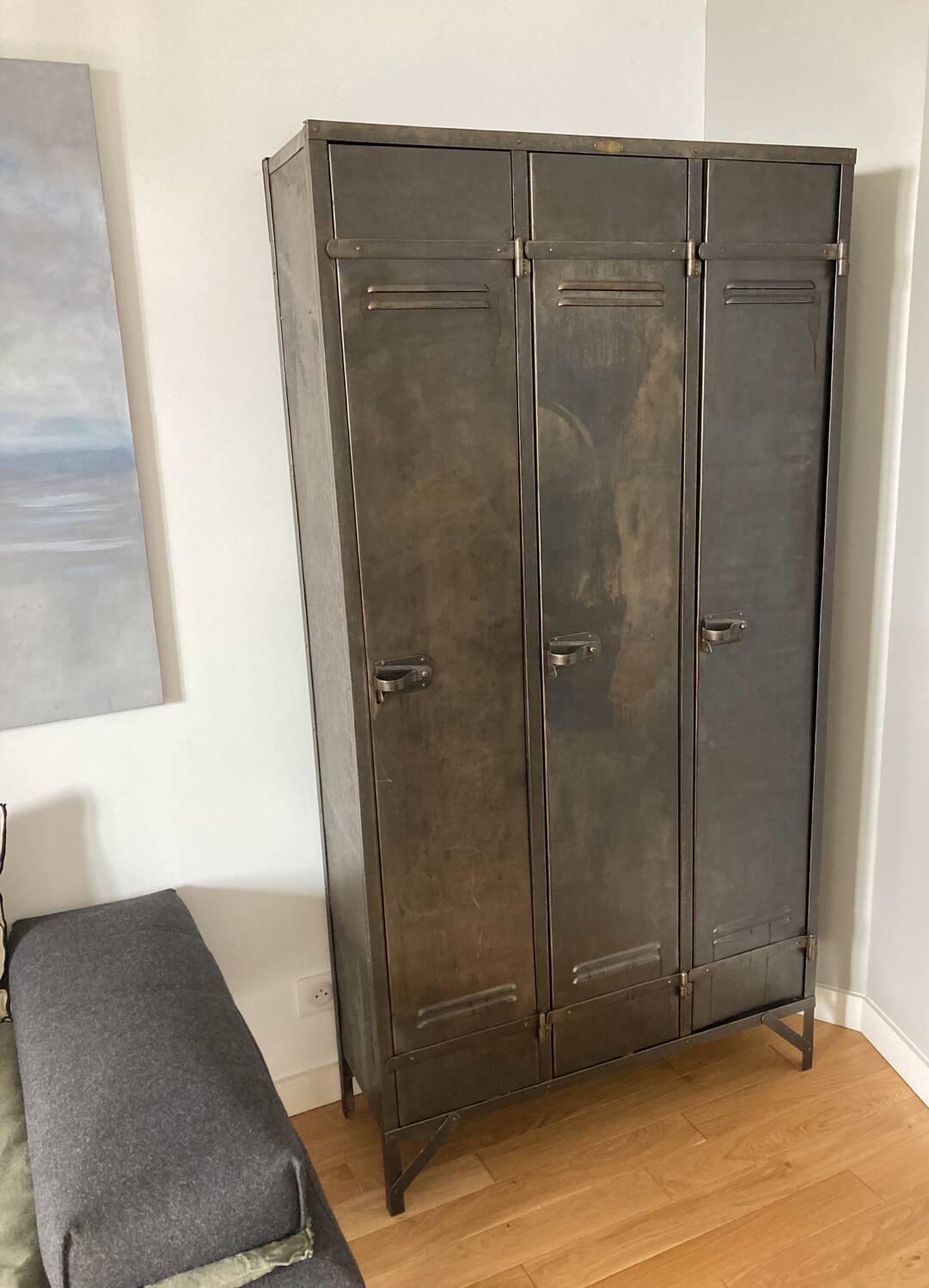 Strafor 3-door locker, 1950