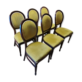 Set de 6 chaises médaillon