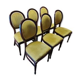 6 medallion chairs