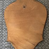 Gilded wooden mirror with shell decoration