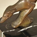 Serre - livres art deco bronze sur marbre