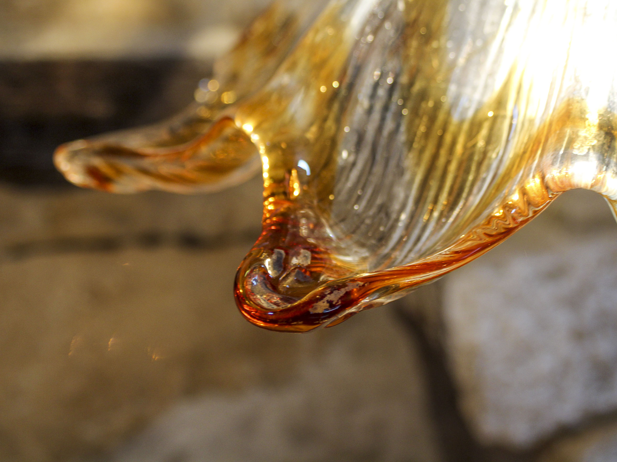 Murano glass pendant lamp 70s