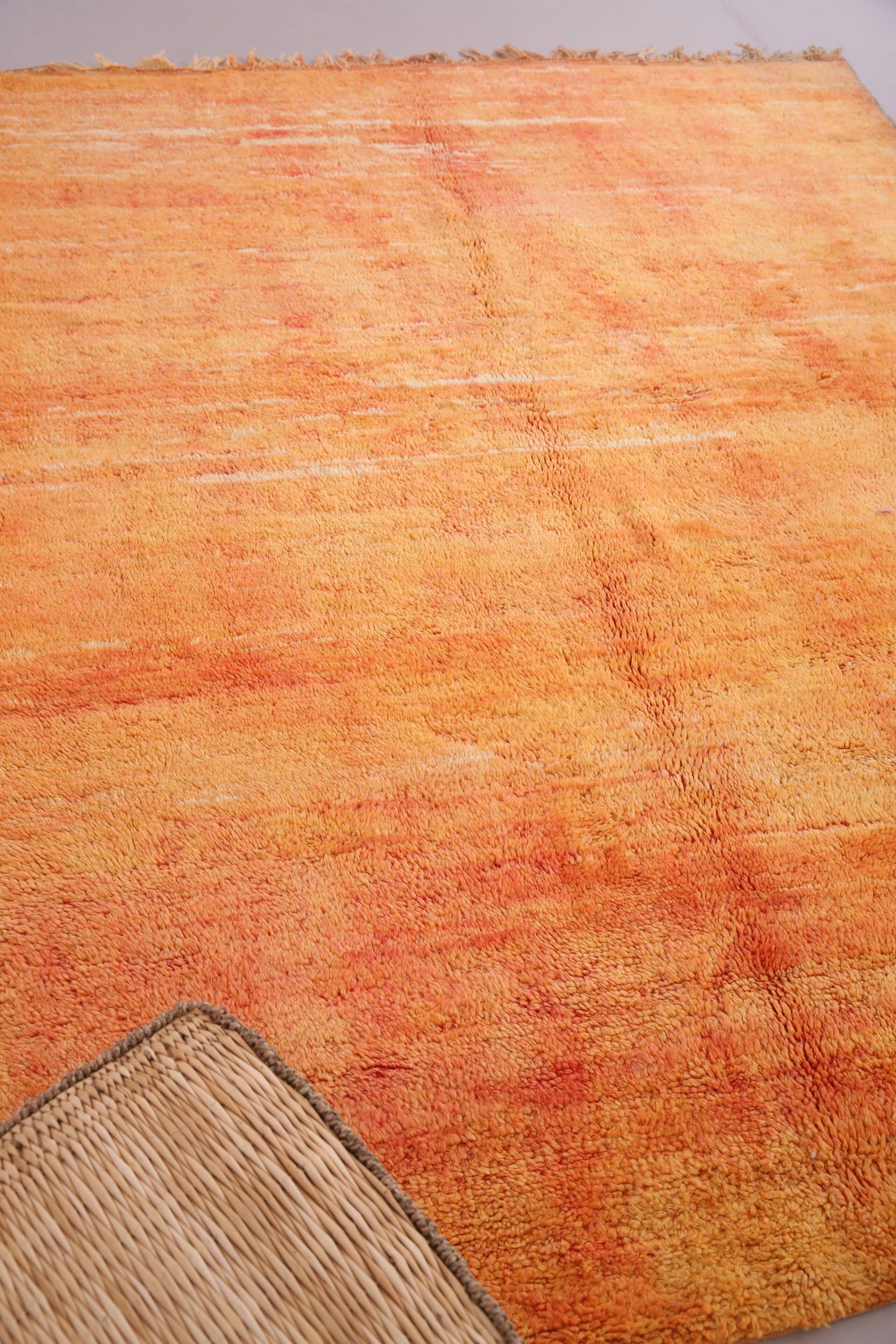 Vintage Moroccan Rug 203 x 281 cm - Handmade Berber Rug - Old Moroccan Rug