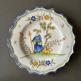 Set of Moustiers plates, 18th century