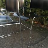 Set of 6 David Rowland Black Chairs 40/4
