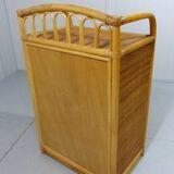Rattan & wicker chest of drawers, 1980’s
