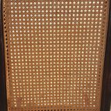 Rocking chair wood and canage seventies