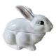 Gravy boat in white rabbit slip, bordallo pinheiro portugal