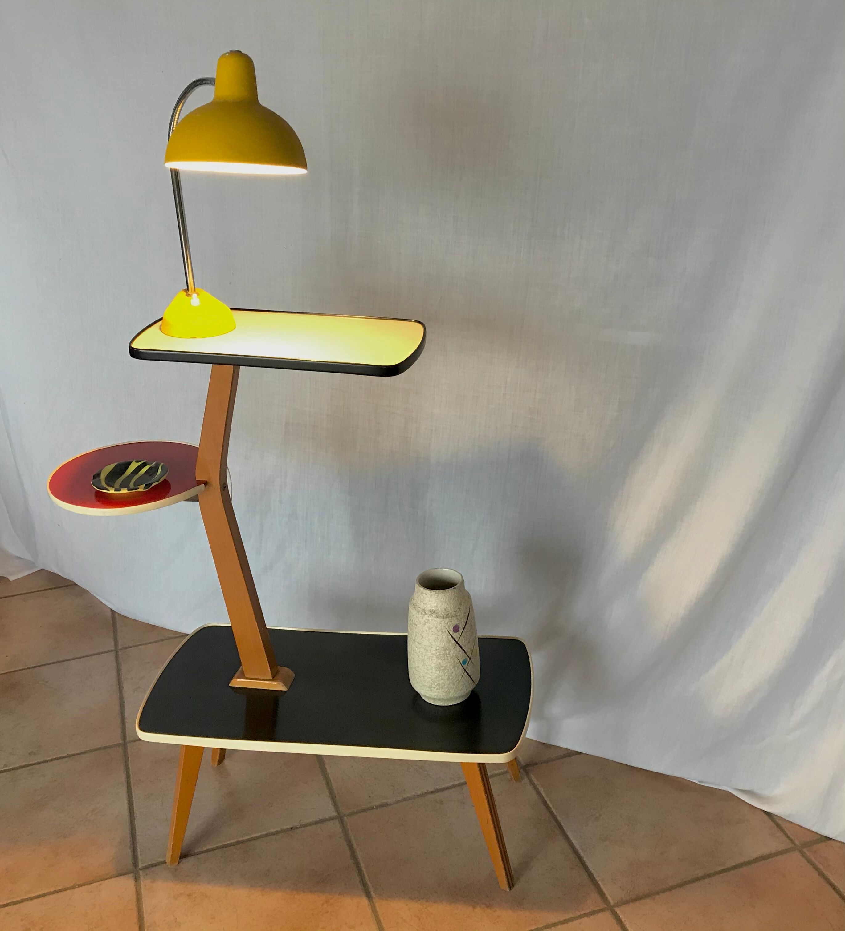 Guéridon porte-plantes 1960 Opal Kleinmoble