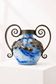 Art Nouveau vase in glass and wrought iron, André Delatte Nancy, circa 1925